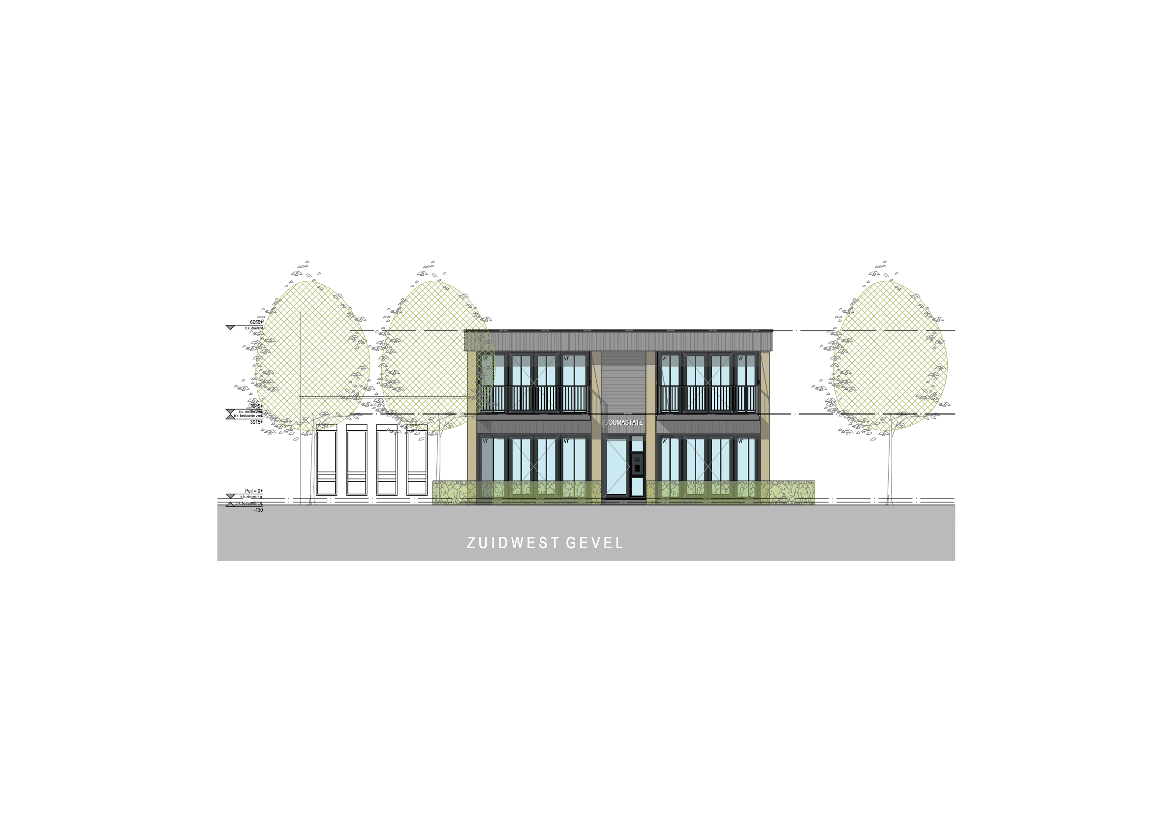 ZW gevel kerkstraat verbouwing